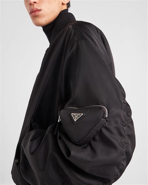 prada bomber jacket|prada nylon bomber jacket.